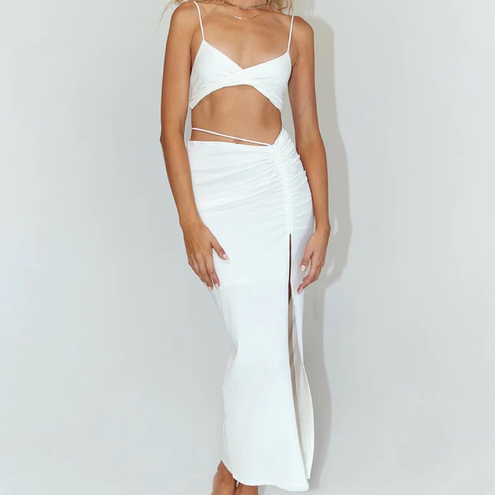 Princess Polly white skirt set